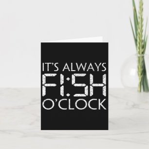 Tarjeta Pesca de pescador gracioso es siempre pescado en p