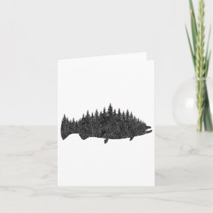 Tarjeta Pesca de salmón - Regalo del pescador del rey Salm