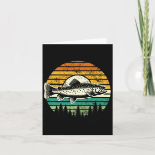 Tarjeta Pesca de trucha Naturaleza forestal al aire libre