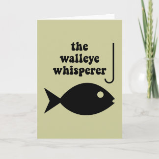 Tarjeta pesca de walleye whisperer