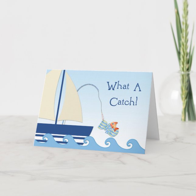 Tarjeta Pesca del Día del Padre (Anverso)