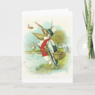 Tarjeta Pesca del pelícano