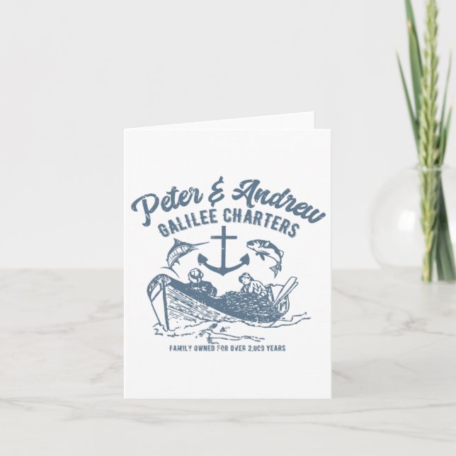 Tarjeta Pesca divertida de fe (Anverso)
