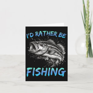 Tarjeta Pesca divertida Preferiría Estar Pescando Por El P
