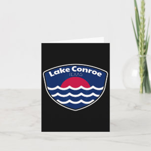 Tarjeta Pesca en el lago Conroe Texas