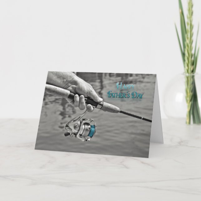 Tarjeta Pesca para el Día del Padre (Anverso)