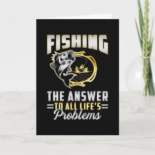 Tarjeta Pesca Pescador Pescador Rod Amor Gracioso Regalo