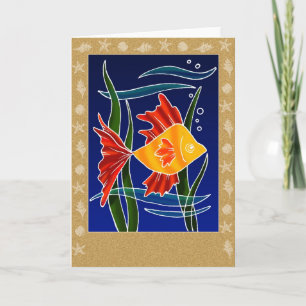 Tarjeta Pescado Batiqued