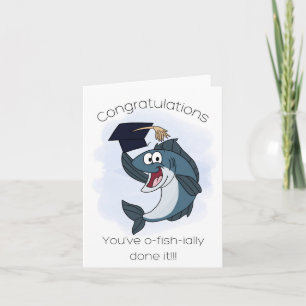 Tarjeta Pescado de graduación