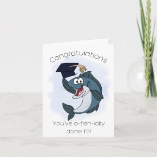 Tarjeta Pescado de graduación