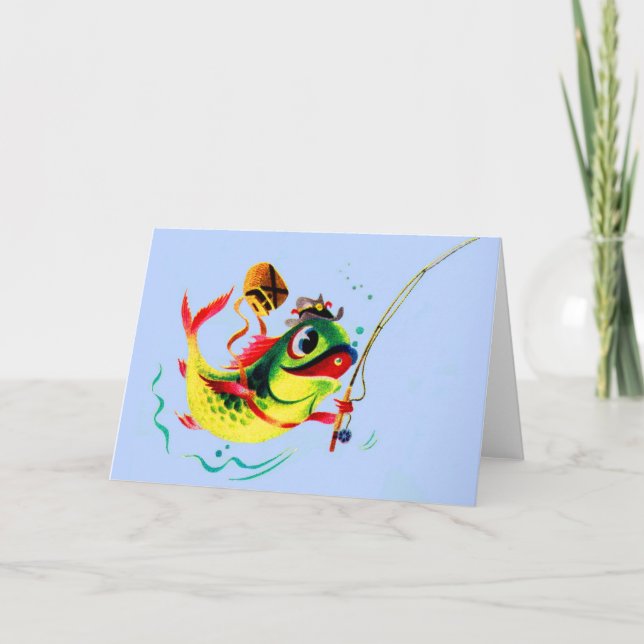 Tarjeta Pescado de los años 1940 (Anverso)