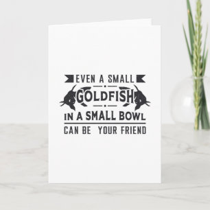 Tarjeta Pescado De Oro Incluso Un Pequeño Pescado De Oro R