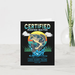 Tarjeta Pescado divertido de Master Baiter Certificado