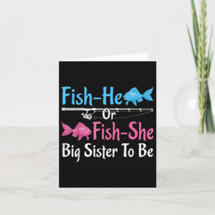Tarjeta Pescado-él o pez-ella Gran Hermana Género revelar