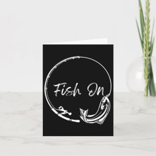 Tarjeta Pescado En Catch Divertido Diciendo Humor De Pesca