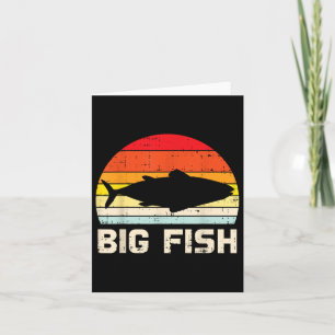 Tarjeta Pescado Gran Retro B Familia Pescador Matanza Papá