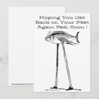 Pescado humorístico sobre inclinaciones con zapato