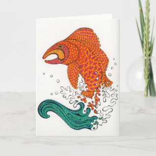 Tarjeta Pescado nórdico Notecard