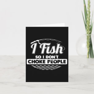 Tarjeta Pescado para no asfixiar a la gente diciendo pesca