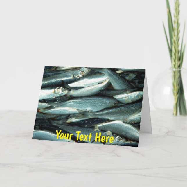 Tarjeta Pescado personalizable (Anverso)