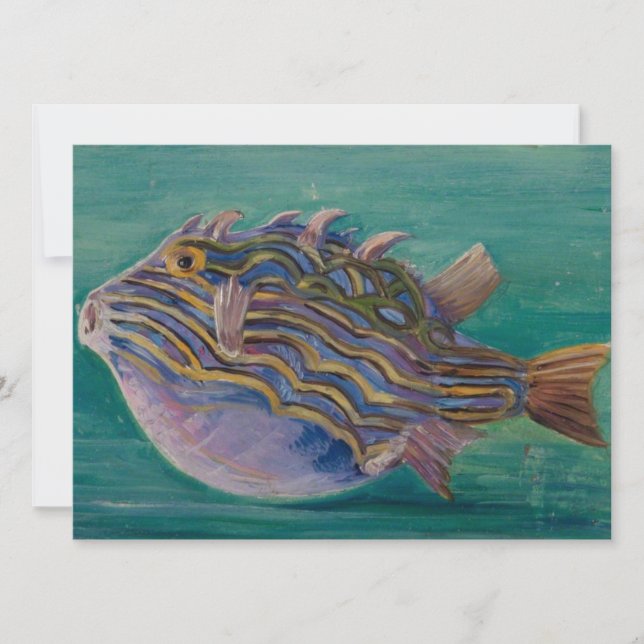 Tarjeta Pescado tropical exótico (subacuático) (Marianne N (Anverso)