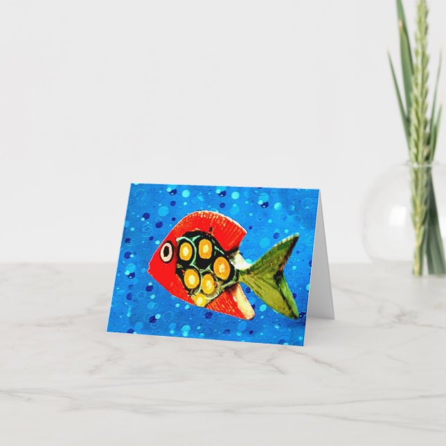 Tarjeta Pescado tropical Notecard (Anverso)