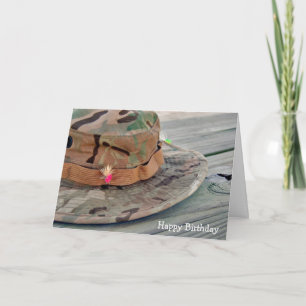 Tarjeta Pescador De Cumpleaños Gorra Con Lures