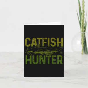 Tarjeta Pescador de pescado capturado regalo de pesca de p