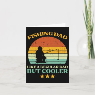 Tarjeta Pescador Papá Como El Día De Los Padres Retro De R