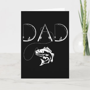 Tarjeta Pescador Papá Divertido Regalo Día del Padre Para