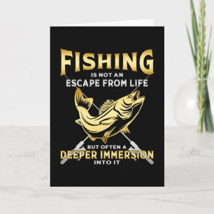 Tarjeta Pescador Pescador Amor Pescador Rod Gracioso regal