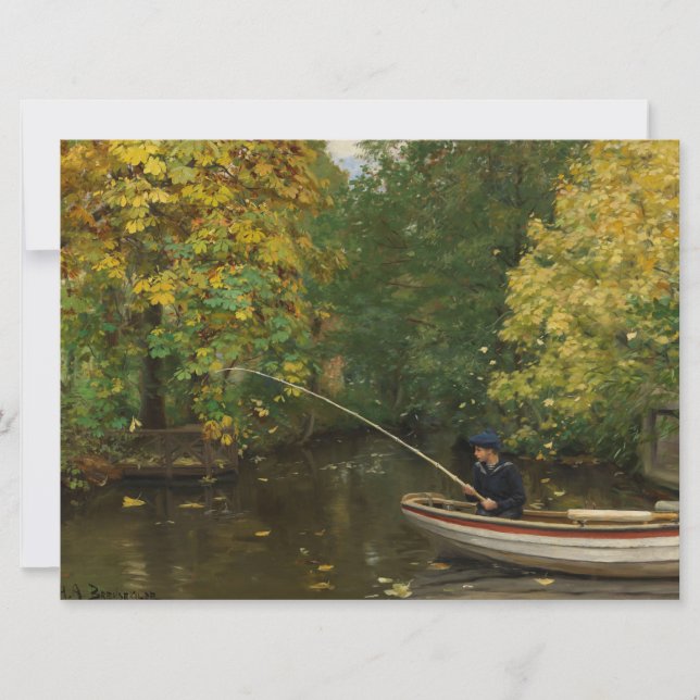 Tarjeta Pescador (por Hans Andersen Brendekilde) (Anverso)