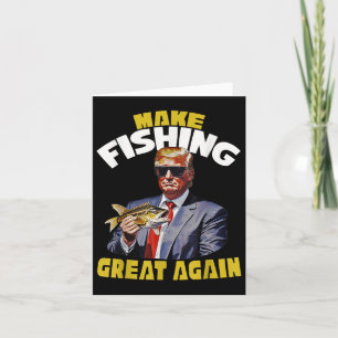 Tarjeta Pescador por Trump 2024 Pesca de Trucha, Trump Pes