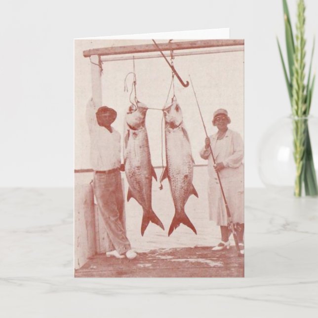 Tarjeta Pescadores con los tarpones, isla de Marco, la (Anverso)