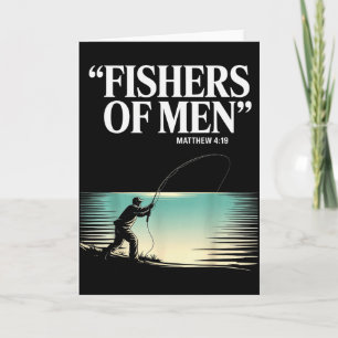 Tarjeta Pescadores Cristianos De Hombres Mateo 4 19 Verso