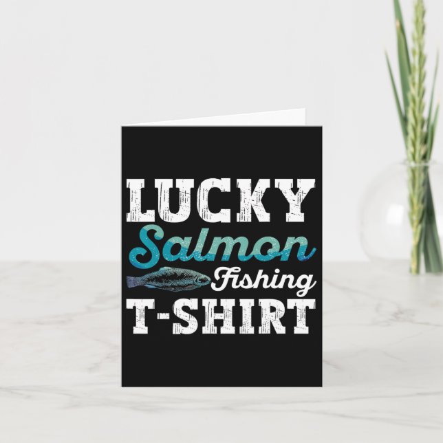 Tarjeta Pescadores Salmones (Anverso)