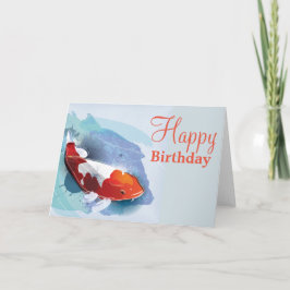 Tarjeta Pescados de Koi