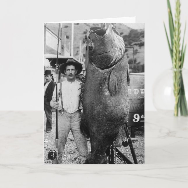Tarjeta Pescados grandes reales, 1900s tempranos (Anverso)