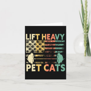 Tarjeta Peso del propietario del gato de los gatos Mascota