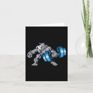 Tarjeta Pesos de elevación de rinocerontes de la bestia gi