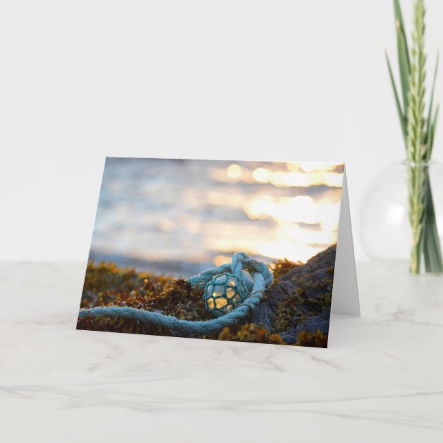 Tarjeta Pesquero Y Faro Escenario (Anverso)