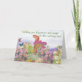 Tarjeta Pestaña ilustrada en felicitaciones de Personaliza