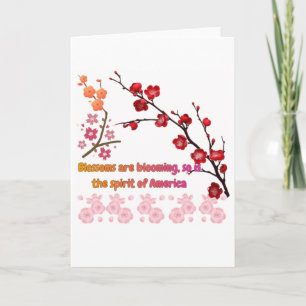 Tarjeta Pétalos en Armonía Rosa blanco