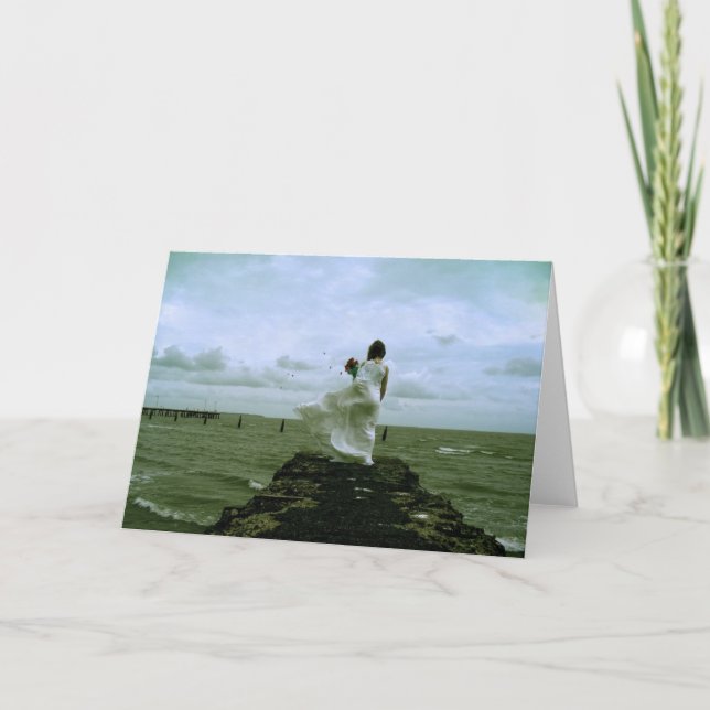 Tarjeta Pétalos en el viento (Anverso)