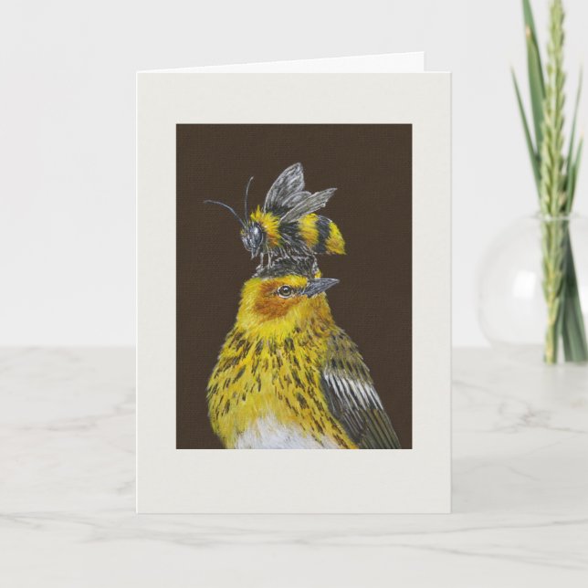 Tarjeta Pete the Cape May warbler card (Anverso)