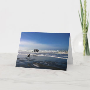 Tarjeta Peter Iredale Shipwreck, costa de Oregón