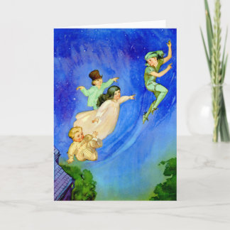 TARJETA PETER PAN, WENDY, JOHN Y MICHAEL VOLAN FUERA