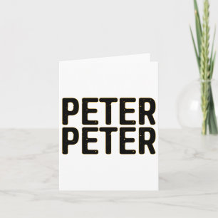 Tarjeta Peter Pumpkin come disfraz de Halloween