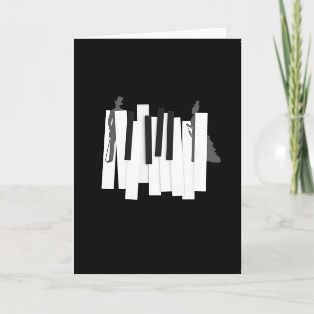 Tarjeta Petite Messe Solennelle (negro) (Anverso)