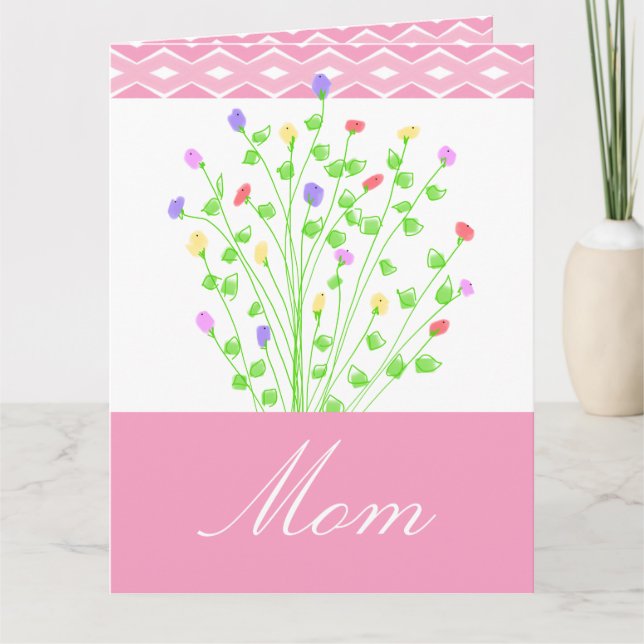 Tarjeta Petite Mini Artsy Floral (Anverso)